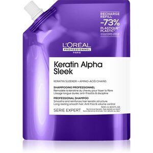 L’Oréal Professionnel Serie Expert Keratin Alpha Sleek sampon a sima megjelenésű frizuráért Refill 500 ml kép