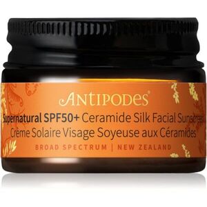 Antipodes Supernatural SPF50+ Ceramide Silk Facial Sunscreen ápoló arckrém ceramidokkal SPF 50+ 15 ml kép