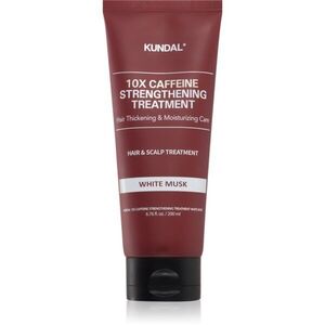 KUNDAL Caffeine 10X White Musk erősítő ápolás a töredezett, károsult hajra 200 ml kép