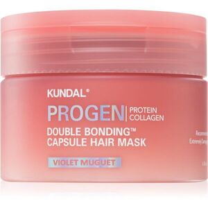 KUNDAL Progen Double Bonding Capsule Hair Mask helyreállító hajpakolás töredezett, károsult hajra illattal Violet Muguet 180 g kép