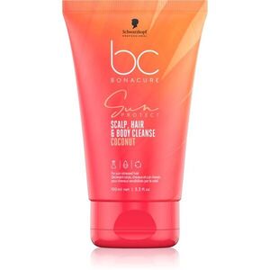 Schwarzkopf Professional BC Bonacure Sun Protect Scalp, Hair & Body Cleanse tusfürdő gél 2 az 1-ben 100 ml kép