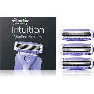 Wilkinson Sword Intuition Quattro Sensitive tartalék kefék 3 db kép