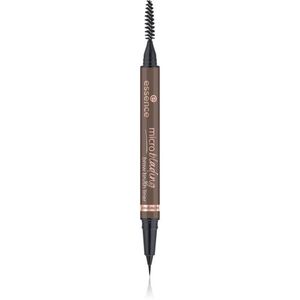 essence Microblading szemöldök ceruza ecsettel árnyalat 04 Dark Brown 0.6 ml kép