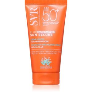 SVR Sun Secure Blur védőhab a bőr tónusának egységesítéséért parfümmentes SPF 50+ 50 ml kép