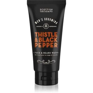 Scottish Fine Soaps Thistle & Black Pepper tisztító gél az arcra és a szakállra 150 ml kép