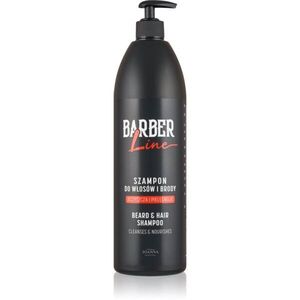 Joanna Barber Line Beard and Hair Shampoo sampon hajra és szakállra uraknak 1000 ml kép