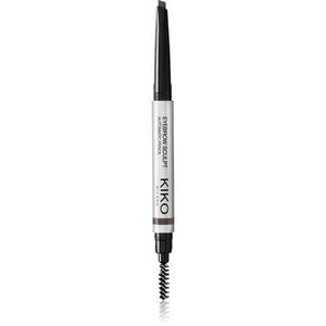 KIKO Milano Eyebrow Sculpt automatikus szemöldökceruza kefével árnyalat 09 Warm Deep Brunettes 0.25 g kép