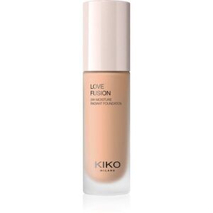 KIKO Milano Love Fusion 24H Moisture Radiant Foundation tartós krémalapozó hidratáló hatással árnyalat 6.5 Warm Gold 30 ml kép