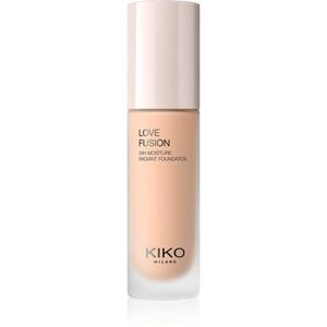 KIKO Milano Love Fusion 24H Moisture Radiant Foundation tartós krémalapozó hidratáló hatással árnyalat 5.5 Warm Gold 30 ml kép