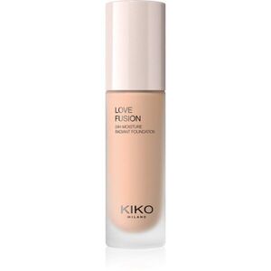 KIKO Milano Love Fusion 24H Moisture Radiant Foundation tartós krémalapozó hidratáló hatással árnyalat 5 Warm Rose 30 ml kép