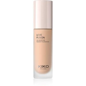 KIKO Milano Love Fusion 24H Moisture Radiant Foundation tartós krémalapozó hidratáló hatással árnyalat 4 Warm Gold 30 ml kép