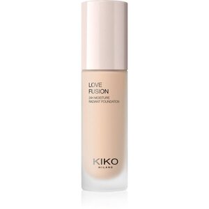 KIKO Milano Love Fusion 24H Moisture Radiant Foundation tartós krémalapozó hidratáló hatással árnyalat 2 Neutral Gold 30 ml kép