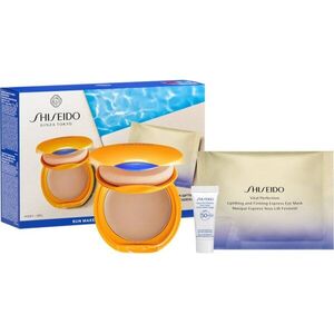 Shiseido Expert Sun Protector Tanning Compact Foundation SPF10 ajándékszett hölgyeknek árnyalat Honey kép