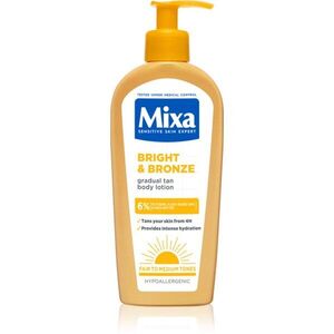 Mixa Bright & Bronze tápláló testápoló krém a fokozatos barnulásért 250 ml kép