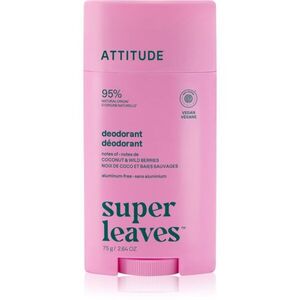 Attitude Super Leaves Natural Deodorant dezodor Coconut and Wild Berries 75 g kép
