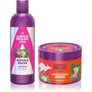 Aussie SOS Repair, Revive & Repeat ajándékszett a károsult hajra és fejbőrre kép