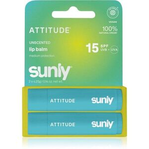 Attitude Sunly Lip Balm ajakbalzsam parfümmentes 2x4.25 g kép