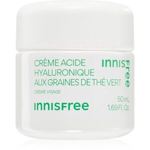 innisfree Green Tea Seed Hyaluronic Cream hidratáló arckrém nyugtató hatással 50 ml kép