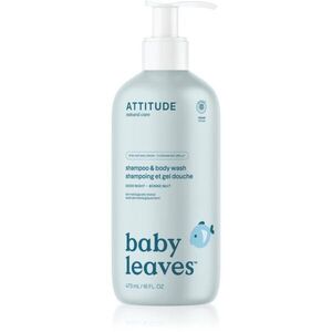Attitude Baby Leaves Shampoo & Body wash sampon és tusfürdő gél gyermekeknek Good Night 473 ml kép