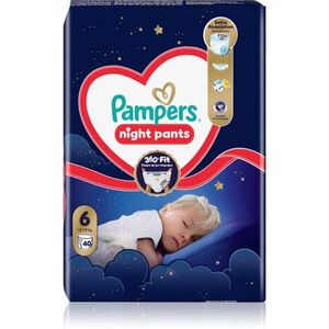 Pampers Night Pants Size 6 eldobható nadrágpelenkák éjszakára 40 db kép