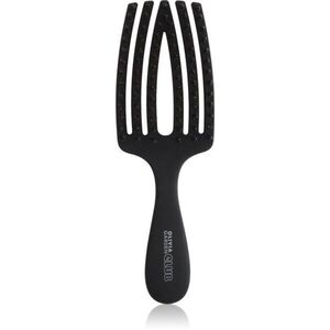 Olivia Garden Club The Nomad Detangling&Shine Fingerbrush​ lapos kefe hajra Black 1 db kép