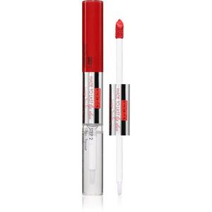 PUPA Milano Made to Last Lip Duo hosszantartó folyékony rúzs fénnyel árnyalat 006 - Fire Red 2x4 ml kép