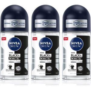NIVEA MEN Black & White Invisible Original golyós izzadásgátló takarékos kiszerelés kép