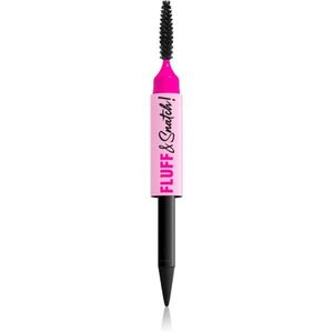 NYX Professional Makeup Fluff & Snatch szemöldök ceruza púderes hatással árnyalat Black 1 g kép
