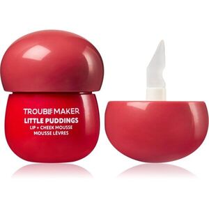 Trouble Maker Little Pudding Lip + Cheek Mousse multifunkcionális smink ajkakra és arcra árnyalat Mimi Rose Pink 5 g kép