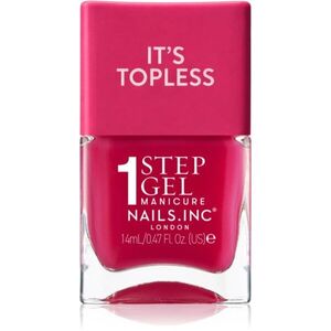 Nails Inc. It’s Topless géles körömlakk a hosszan tartó hatásért árnyalat Gracie Guava Red 14 ml kép