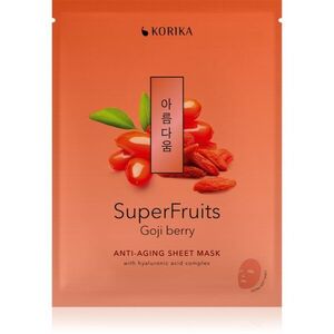 KORIKA SuperFruits Goji Berry - Anti-aging Sheet Mask fiatalító arcmaszk 25 g kép
