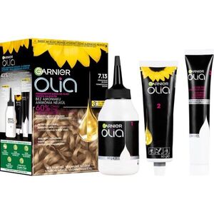 Garnier Olia Big Kit tartós hajfesték árnyalat 7.13 Beige Dark Blond 1 db kép