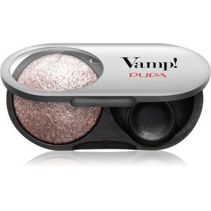 PUPA Milano Vamp! Radiant Baked Eyeshadow tartósan tündöklő szemhéjfestékek árnyalat 404 Cold Taupe - WET & DRY 1 g kép