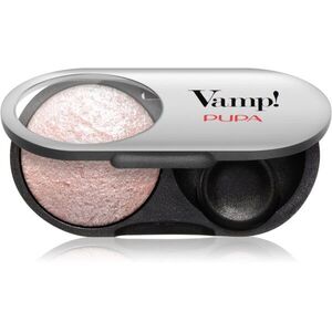 PUPA Milano Vamp! Radiant Baked Eyeshadow tartósan tündöklő szemhéjfestékek árnyalat 208 Ballerina Pink - WET & DRY 1 g kép