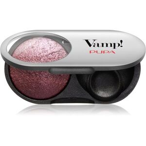 PUPA Milano Vamp! Radiant Baked Eyeshadow tartósan tündöklő szemhéjfestékek árnyalat 104 - Deep Plum 1 g kép