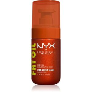 NYX Professional Makeup Fat Oil Body tápláló testolaj hidratálást és fényt biztosít illattal Caramelt Mami 70 ml kép