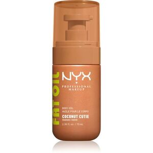 NYX Professional Makeup Fat Oil Body tápláló testolaj hidratálást és fényt biztosít illattal Coconut Cutie 70 ml kép