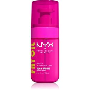 NYX Professional Makeup Fat Oil Body tápláló testolaj hidratálást és fényt biztosít illattal Suga Baddie 70 ml kép
