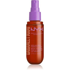 NYX Professional Makeup Fat Oil Body Spray parfümözött spray haj és test illattal Caramelt Mami 80 ml kép