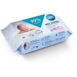 Canpol babies Wet Wipes 99% Water finom nedves törlőkendők gyermekeknek 60 db kép