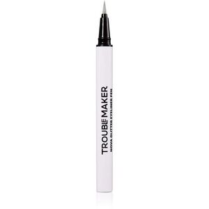 Trouble Maker Nova Glitter Liquid Eyeliner Pen csillogó szemhéjtus árnyalat Circuit Breaker Silver 0.5 ml kép