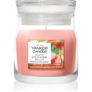 Yankee Candle White Strawberry Bellini illatgyertya Signature 110 g kép