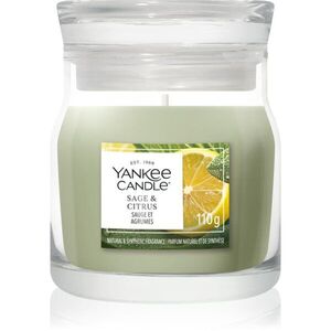 Yankee Candle Sage & Citrus illatgyertya Signature 110 g kép