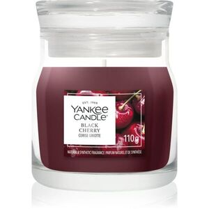 Yankee Candle Black Cherry illatgyertya Signature 110 g kép