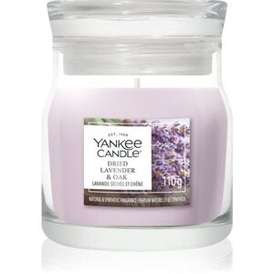 Yankee Candle Dried Lavender & Oak illatgyertya Signature 110 g kép