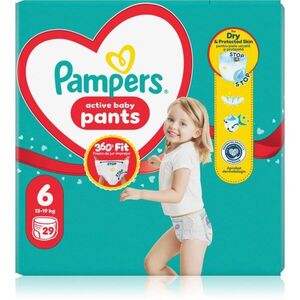 Pampers Active Baby Pants Size 6 eldobható nadrágpelenkák 13-19 kg 29 db kép