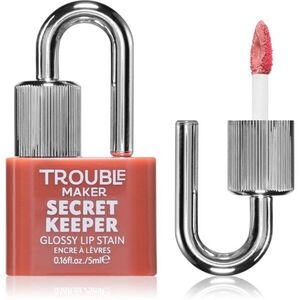 Trouble Maker Secret Keeper Lip Gloss Stain ajakszínező a hosszan tartó hatásért árnyalat Undercover Pink Nude 5 ml kép