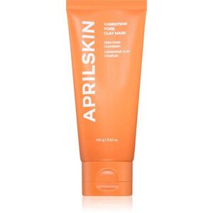 APRILSKIN Carrotene IPMP Quick Dry Pore Tightening Clay Mask tisztító agyagos arcmaszk a kitágult pórusokra 100 g kép