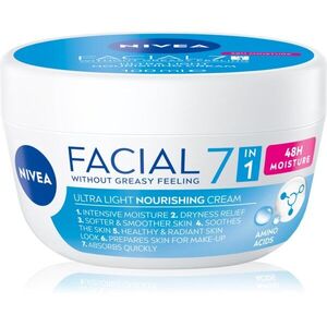 NIVEA Facial Nourishing könnyű krém a táplálásért és hidratálásért 7 az 1-ben 100 ml kép