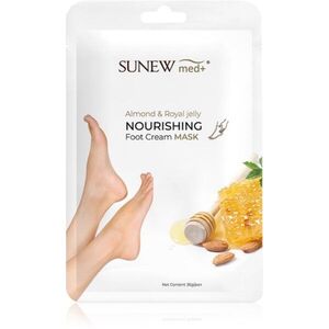 SUNEWMED+ Moisturising Foot Mask with Sweet Almond Oil and Royal Jelly hidratáló maszk lábfejre 1 pár kép